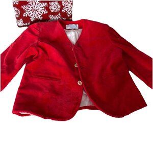 Vintage Imp Originals Red Velvet Blazer 3T Boy Jacket Needs Cleaning Preppy